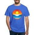 thumbnail image 1 of CafePress - Horizon Sunset Illustration With Crashing Wave T S - Men's Classic Graphic Cotton T-Shirt, 1 of 4