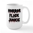 thumbnail image 1 of CafePress - Horror Flick Junkie - 15 oz Ceramic Large White Nolvety Mug, 1 of 6