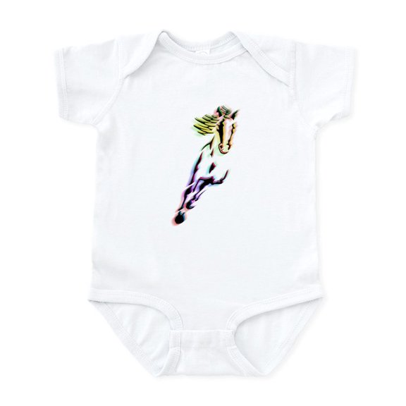 CafePress - Horse Infant Bodysuit - Baby Light Bodysuit, Size Newborn - 24 Months