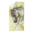 thumbnail image 1 of CafePress - Horse On Yellow Background - Large Beach Towel, Soft 30"x60" Towel with Unique Design, 1 of 3