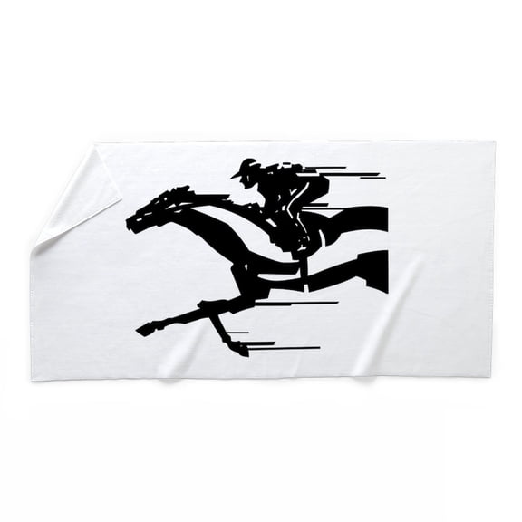 CafePress - Horse Racing - Large Beach Towel, Soft 30"x60" Towel with Unique Design