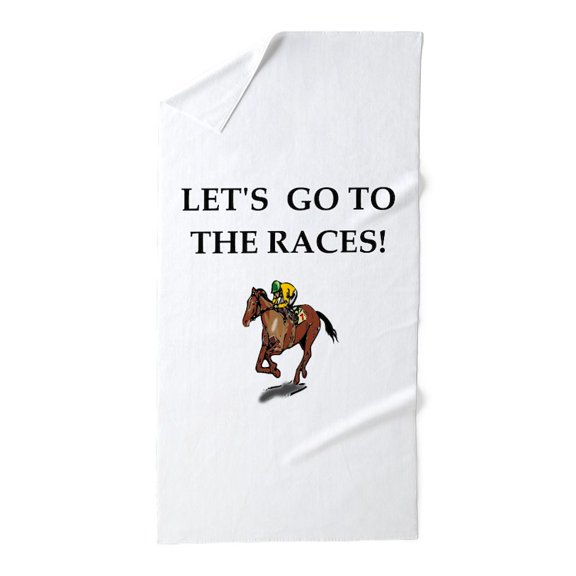 CafePress - Horse Racing - Large Beach Towel, Soft 30"x60" Towel with Unique Design