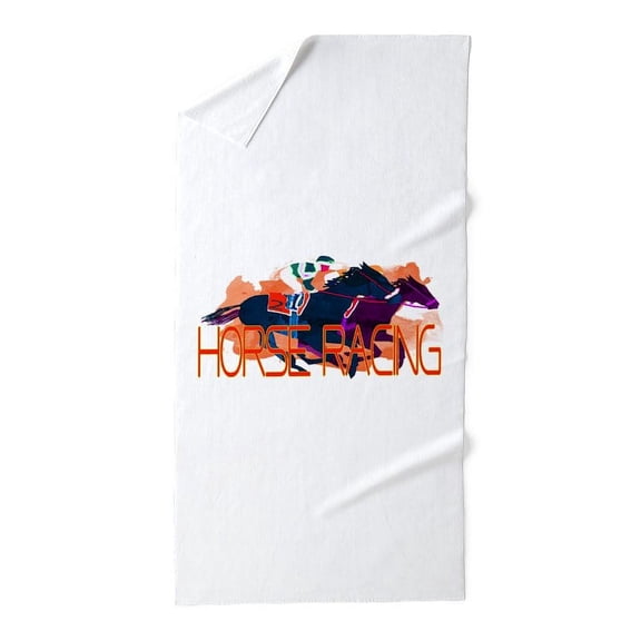 CafePress - Horse Racing - Large Beach Towel, Soft 30"x60" Towel with Unique Design