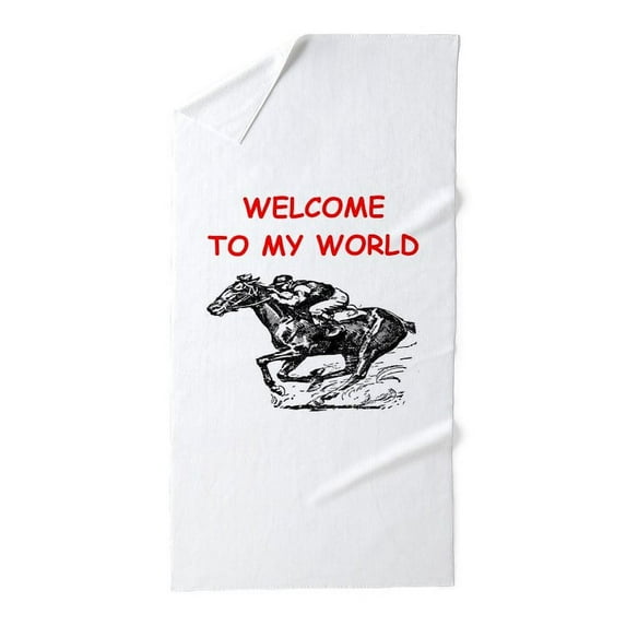 CafePress - Horse Racing - Large Beach Towel, Soft 30"x60" Towel with Unique Design