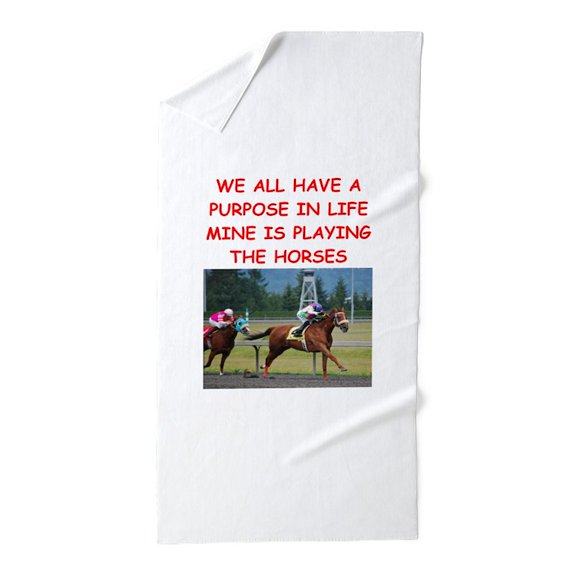CafePress - Horse Racing - Large Beach Towel, Soft 30"x60" Towel with Unique Design