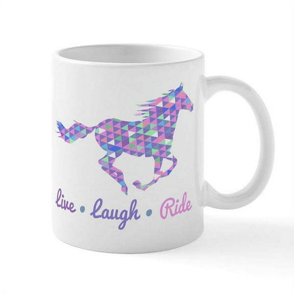 CafePress - Horse Riding Mugs - 11 oz Ceramic Mug - Novelty Coffee Tea Cup