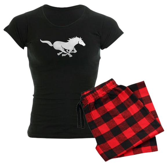 CafePress - Horse Women's Dark Pajamas - Women's Short Sleeve Print T-Shirt and Pants Dark Cotton Pajama Set