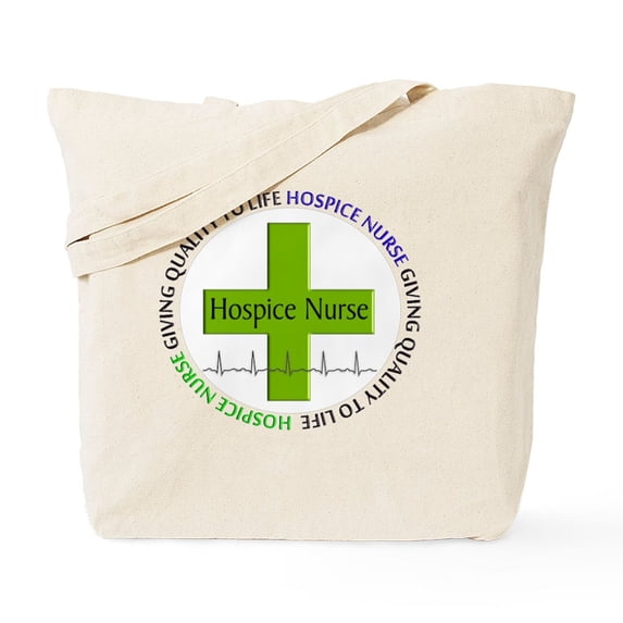CafePress - Hospice Nurse Giving Qulaity Life 2 Tote Bag - Unisex Canvas Tote Bag, Beige, 1-Piece