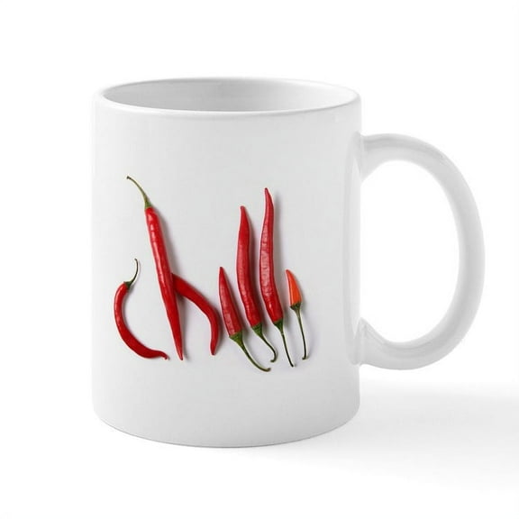 CafePress - Hot Chili Mug - 11 oz Ceramic Mug - Novelty Coffee Tea Cup