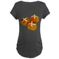 thumbnail image 1 of CafePress - Hot Cross Buns Maternity Dark T Shirt - Maternity Dark T-Shirt, 1 of 3