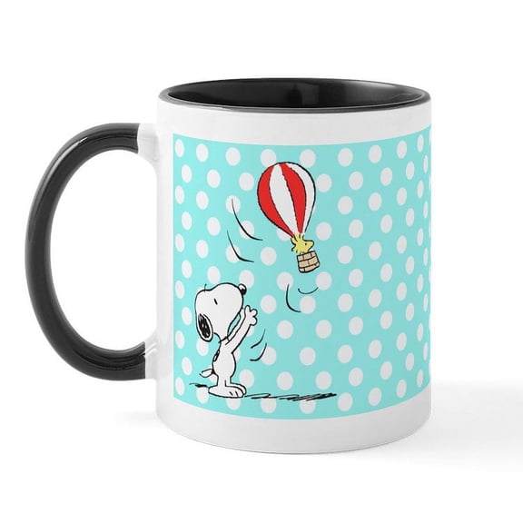 CafePress - Hot Dots Mug - 11 oz Ceramic Mug - Novelty Coffee Tea Cup