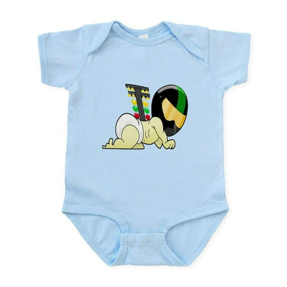 CafePress - Hot Rod Baby Body Suit - Baby Light Bodysuit, Size Newborn - 24 Months