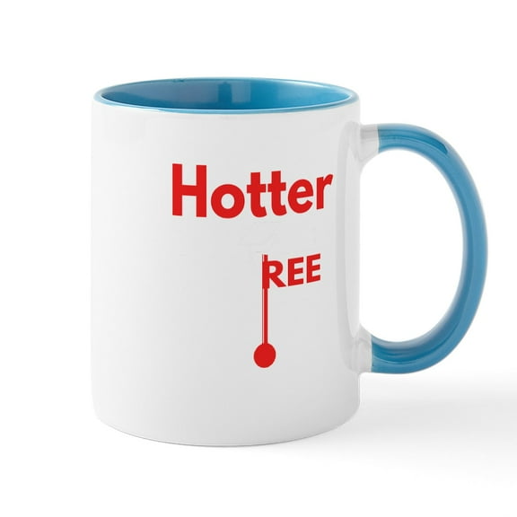 CafePress - Hotter By One Degree Graduation Shirt Gift Fo Mugs - 11 oz Ceramic Mug - Novelty Coffee Tea Cup
