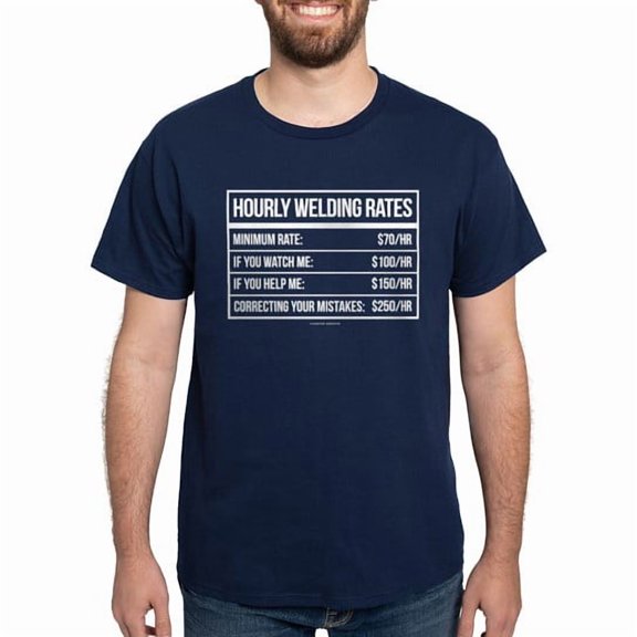 CafePress - Hourly Welding Rates T Shirt - Men's Classic Cotton T-Shirts