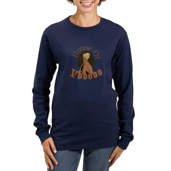 CafePress - House Of Voodoo Long Sleeve T Shirt - Women's Long Sleeve Graphic Tee Casual Fit