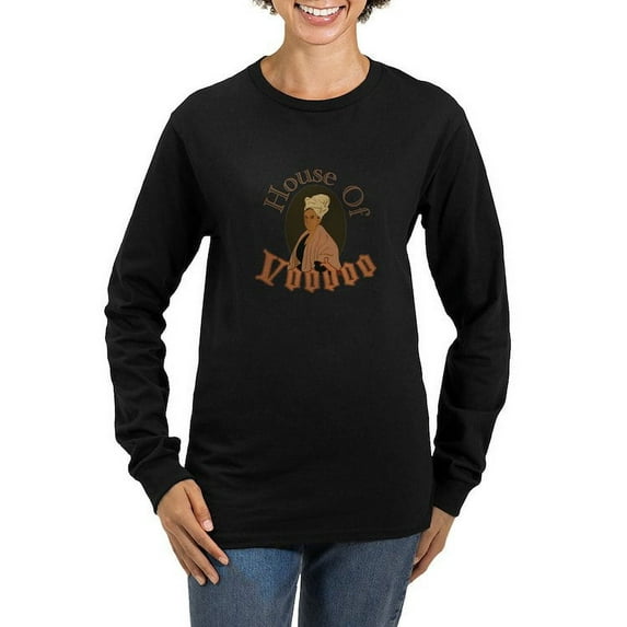 CafePress - House Of Voodoo Long Sleeve T Shirt - Women's Long Sleeve Graphic Tee Casual Fit