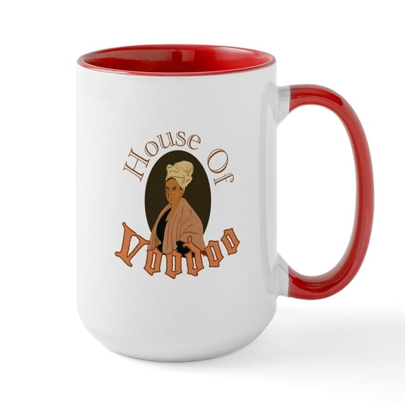 CafePress - House Of Voodoo Mugs - 15 oz Ceramic Large White Novelty Mug