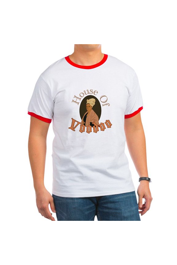 - House Of Voodoo T Shirt - 100% Cotton Ringed T-Shirt