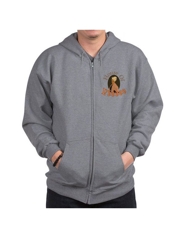 - House Of Voodoo Zip Hoodie - Zip Hoodie, Classic Hooded Sweatshirt with Metal Zipper