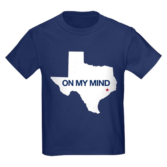 CafePress - Houston, Texas On My Mind Kids Dark T Shirt - Dark T-Shirt Kids XS-XL