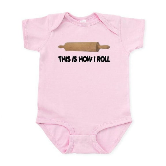 CafePress - How I Roll Baking Infant Bodysuit - Baby Light Bodysuit, Size Newborn - 24 Months