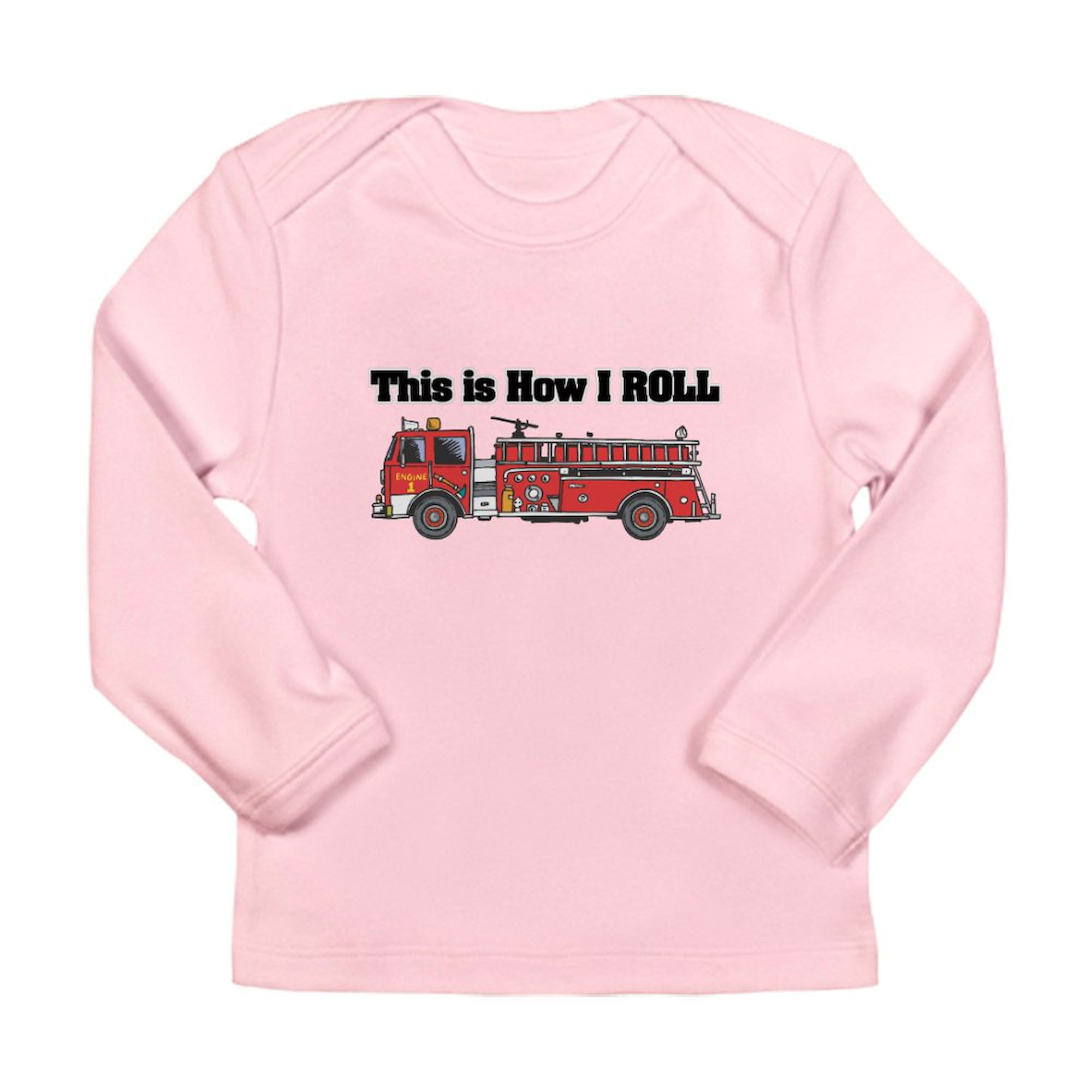 CafePress How I Roll (Fire Engine/Truck Long Sleeve Infant T