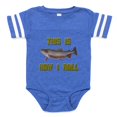 thumbnail image 1 of CafePress - How I Roll Fishing - Cute Infant Baby Football Bodysuit, 1 of 3