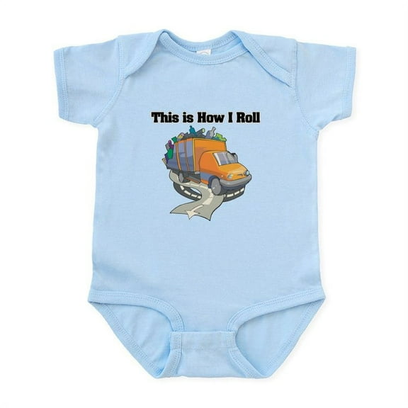 CafePress - How I Roll (Garbage Truck) Infant Bodysuit - Baby Light Bodysuit, Size Newborn - 24 Months