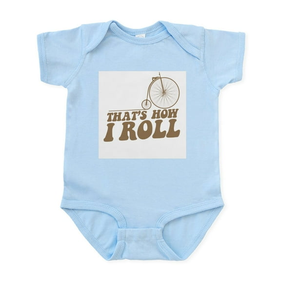 CafePress - How I Roll PF Infant Bodysuit - Baby Light Bodysuit, Size Newborn - 24 Months