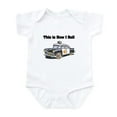 thumbnail image 1 of CafePress - How I Roll (Police Car) Infant Bodysuit - Baby Light Bodysuit, Size Newborn - 24 Months, 1 of 4