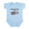 thumbnail image 1 of CafePress - How I Roll (Police Car) Infant Bodysuit - Baby Light Bodysuit, Size Newborn - 24 Months, 1 of 4