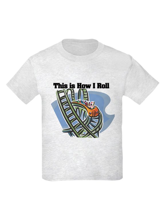 - How I Roll (Roller Coaster) Kids Light T Shirt - Light T-Shirt Kids XS-XL