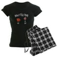 thumbnail image 1 of CafePress - How I Tell Time Coffee AM Wi - Women's Dark Pajamas, 1 of 4