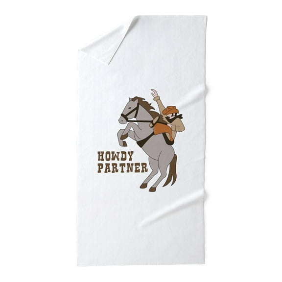 CafePress - Howdy Partner - Large Beach Towel, Soft 30"x60" Towel with Unique Design