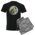 thumbnail image 1 of CafePress - Howling Wolf Men's Dark Pajamas - Men's Dark Loose Fit Cotton Pajama Set, 1 of 7