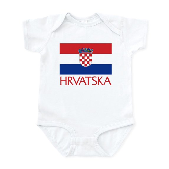CafePress - Hrvatska Flag Infant Bodysuit - Baby Light Bodysuit, Size Newborn - 24 Months
