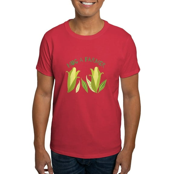CafePress - Hug A Farmer T Shirt - Men's Classic Graphic Cotton T-Shirt