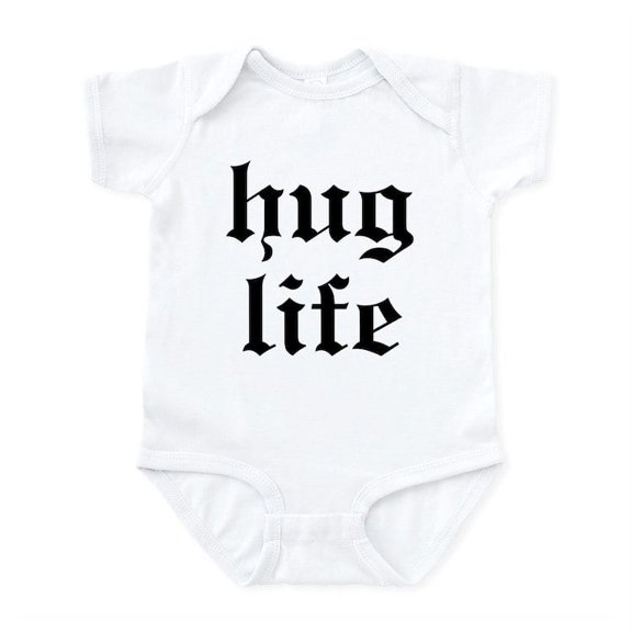 CafePress - Hug Life Infant Bodysuit - Baby Light Bodysuit, Size Newborn - 24 Months