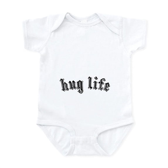 CafePress - Hug Life Infant Bodysuit - Baby Light Bodysuit, Size Newborn - 24 Months