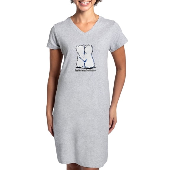 CafePress - Hugging Westies - Women's Nightshirt