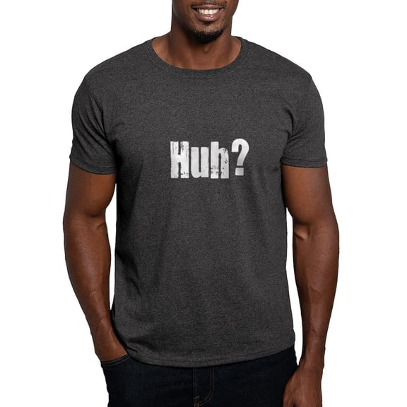 CafePress - Huh? Dark T Shirt - Men's Classic Graphic Cotton T-Shirt