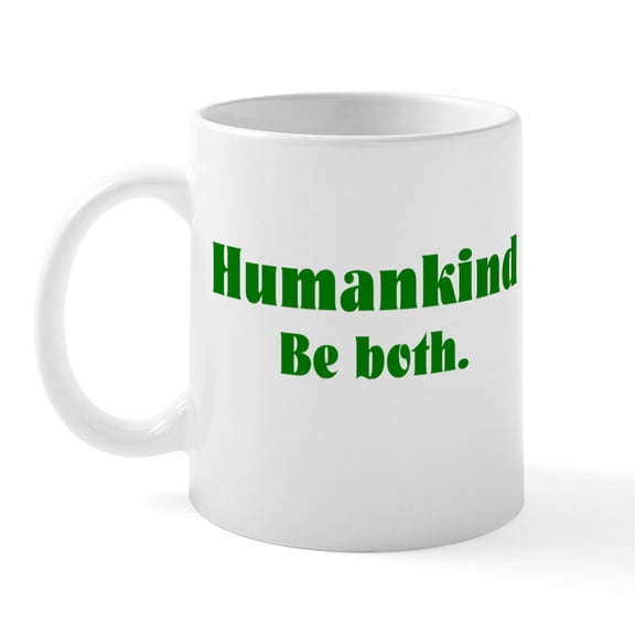 CafePress - Human Kind Mug - 11 oz Ceramic Mug - Novelty Coffee Tea Cup