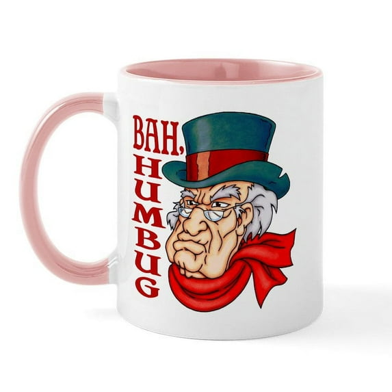 CafePress - Humbug Scrooge Mug - 11 oz Ceramic Mug - Novelty Coffee Tea Cup