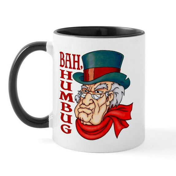 CafePress - Humbug Scrooge Mug - 11 oz Ceramic Mug - Novelty Coffee Tea Cup