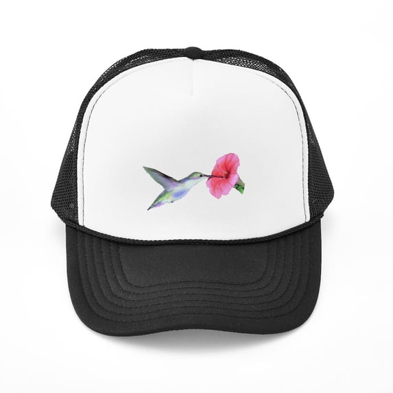 CafePress - Humming Bird - Adjustable Unisex Printed Trucker Hat with Mesh Back