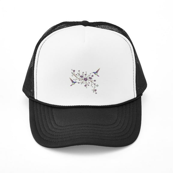 CafePress - Hummingbirds - Adjustable Unisex Printed Trucker Hat with Mesh Back