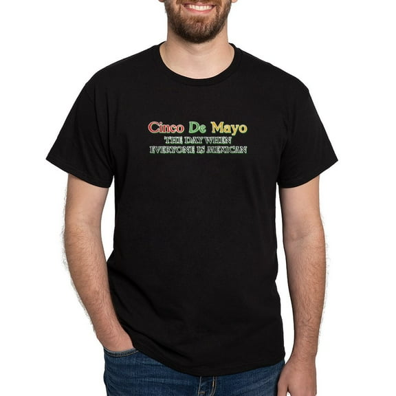 CafePress - Humorous Cinco De Mayo Dark T Shirt - Men's Classic Graphic Cotton T-Shirt