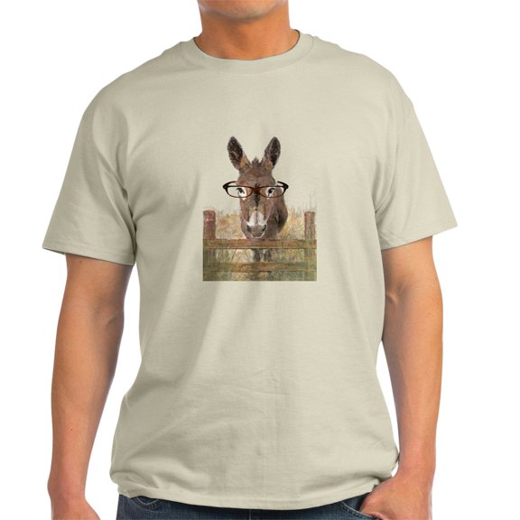 CafePress - Humorous Smart Ass Donkey Painting T Shirt - Men's Classic Graphic T-Shirt