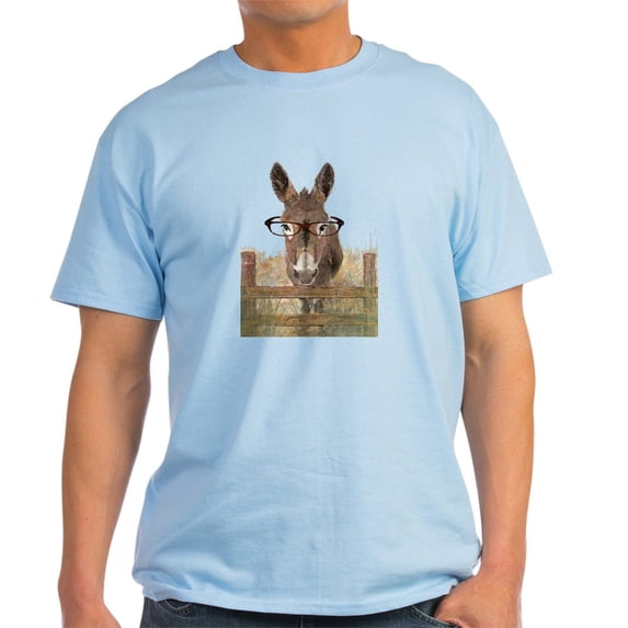 CafePress - Humorous Smart Ass Donkey Painting T Shirt - Men's Classic Graphic T-Shirt