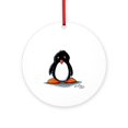 thumbnail image 1 of CafePress - Humphrey Penguin -  Round Wood Ornament 4", 1 of 2